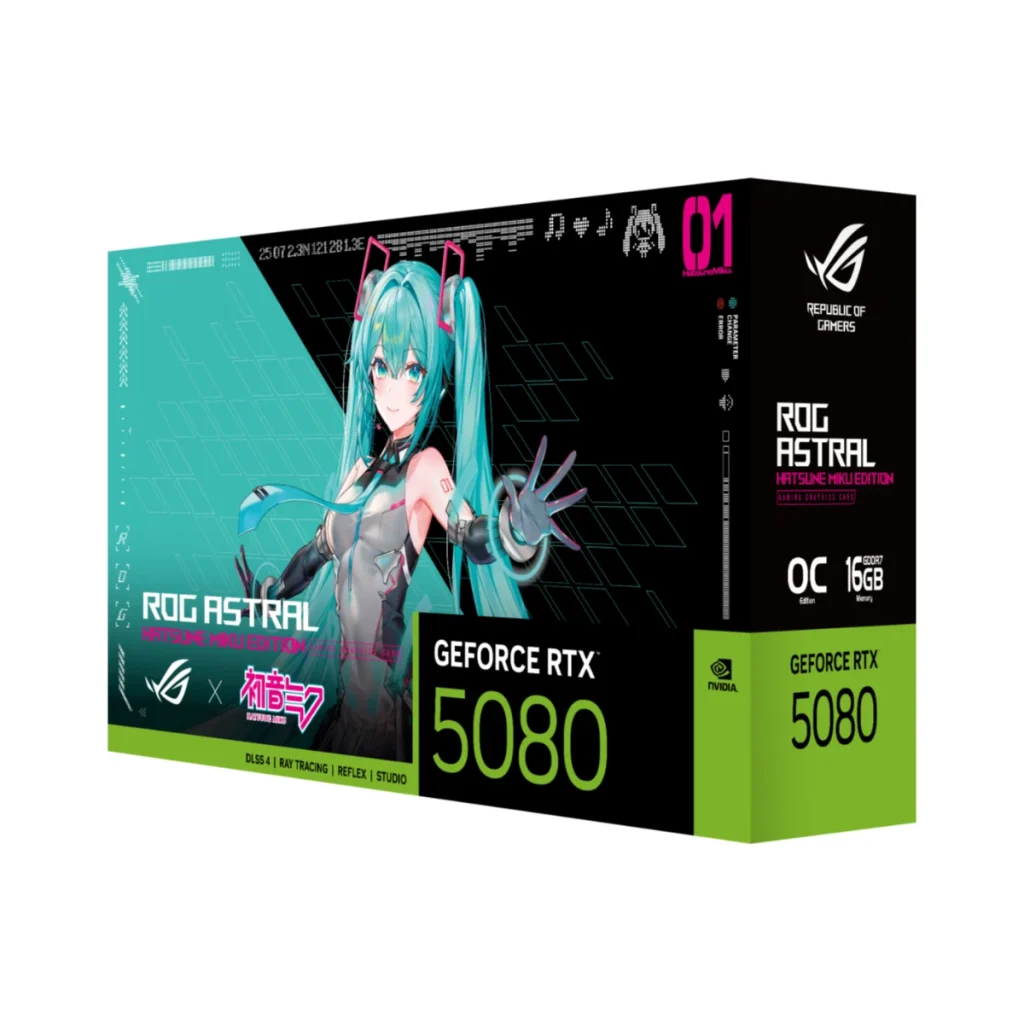 ASUS ROG Astral RTX 5080 OC Hatsune Miku Edition 16GB GDDR7