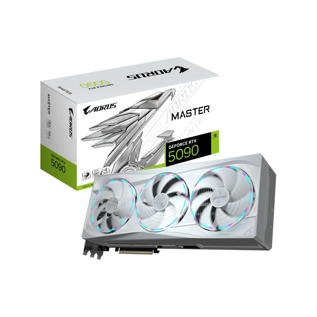 GIGABYTE AORUS GeForce RTX 5090 MASTER ICE 32GB GDDR7 Graphics Card