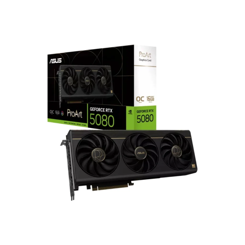 ASUS ProArt GeForce RTX 5080 16GB GDDR7 OC Edition Graphics Card